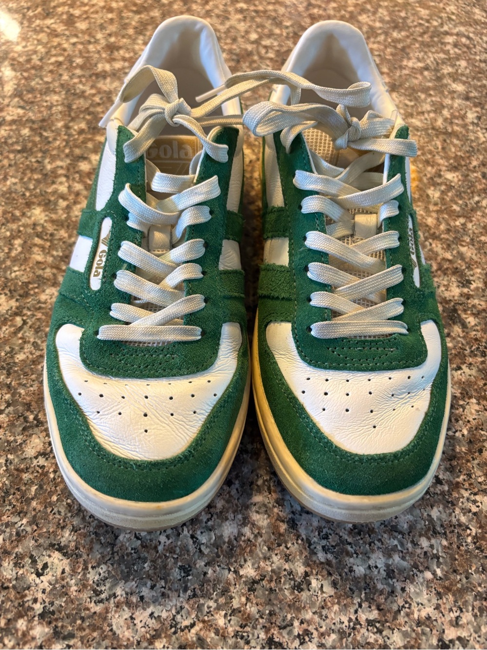 Gola Womens Green and White Low-Top Sneakers Size 7 - Picture 4 of 10